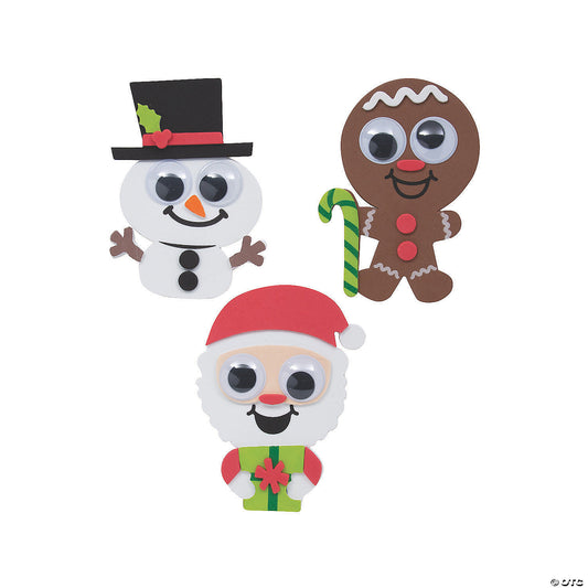 BIG EYED CHRISTMAS MAGNET CRAFT KIT