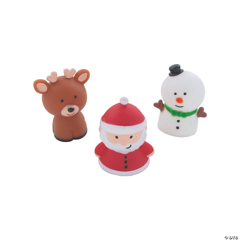 CHRISTMAS VINYL CHARACTERS 12CT