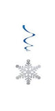 Snowflake Hanging Swirl Decorations