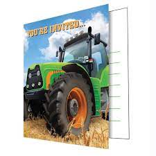 TRACTOR TIME INVITATIONS