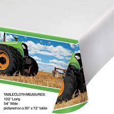 TRACTOR TIME TABLECOVER