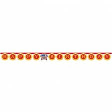 FIRE DEPARTMENT - JOINTED HAPPY BIRTHDAY BANNER