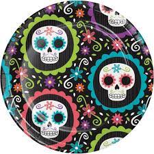 DAY OF THE DEAD - CAKE PLATES