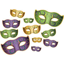 Mardi Gras Mask Cutouts