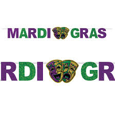 Mardi Gras Streamer Banner