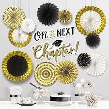 "ON TO THE NEXT CHAPTER" GRADUATION WALL DECO KIT