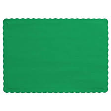 Festive Green Paper Placemats
