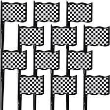 Checkered Flag Plastic Party Picks