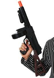 Black Gangster Toy Machine Gun
