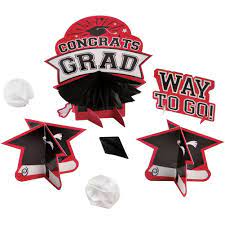 Red Congrats Grad Table Decorating Kit