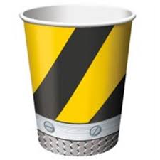 Construction Birthday 9oz. Hot/Cold Paper Cups