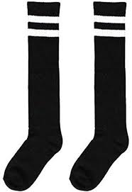 Black Knee High Socks