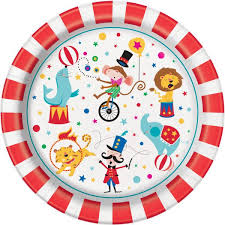 Circus Party 9" Paper Plate