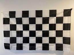 Black and White Checkered Racing Flag