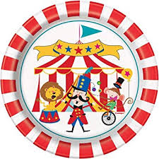 Circus Party 7" Paper Plate