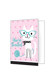 CAT PARTY - INVITATIONS
