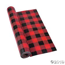 Black and Red Buffalo Print Tableroll