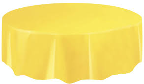 Yellow 84" Value Round Table Cover