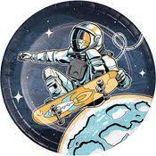 Space Skater 7" Paper Plates