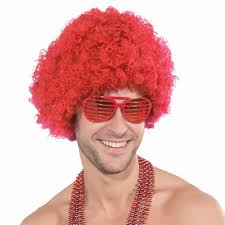 Red Afro Wig
