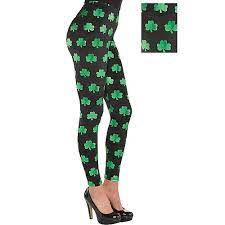 ST PATRICKS DAY SHAMROCK LEGGINGS