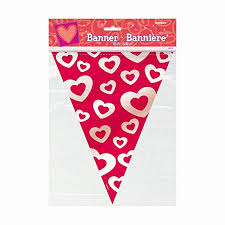 Hearts Afire Pennant Banner