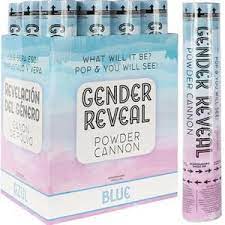 BLUE GENDER REVEAL POWDER CANNON