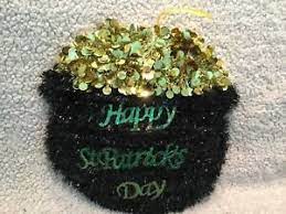 POT OF GOLD TINSEL HANGING DECORATION