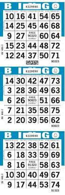Bingo Paper - 3V BINGO SHEETS  1000 SHEETS/PKG