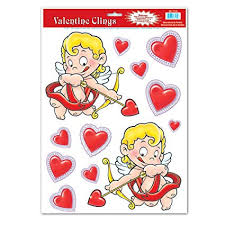 Valentine Cupid Glass Magnets