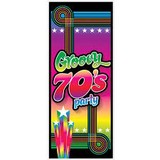 70's Groovy Party Door Cover