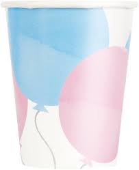 GENDER REVEAL 9OZ. PAPER CUPS
