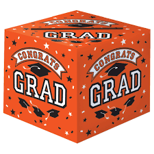 Orange Graduation Card Holder Box