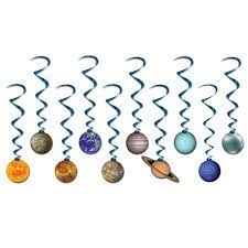 Solar System Whirl Decorations