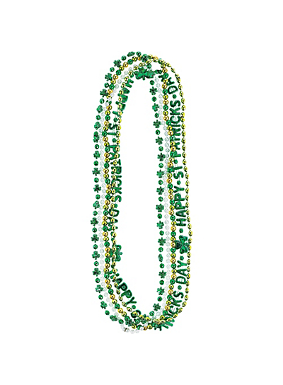 ST. PATRICK'S DAY BEADED NECKLACES 5 PACK