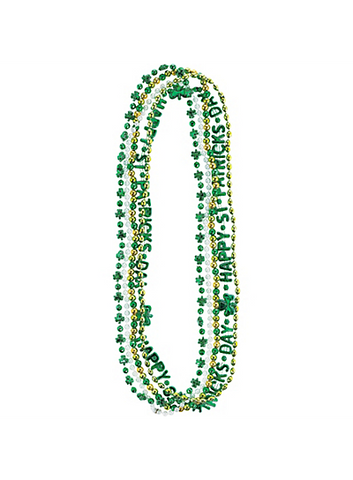 ST. PATRICK'S DAY BEADED NECKLACES 5 PACK