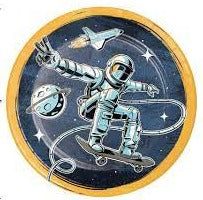 Space Skater 9" Paper Plates
