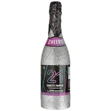 Finally 21 Champagne Bottle Confetti Popper