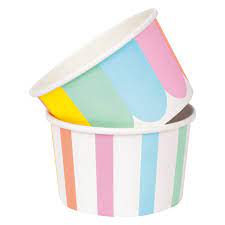 PASTEL ICE CREAM PAPER BOWLS