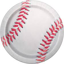 7" Baseball Paper Plates