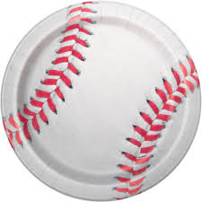 9" Baseball Paper Plates