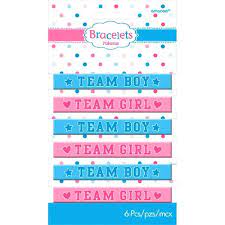 TEAM GIRL/BOY RUBBER BRACELETS
