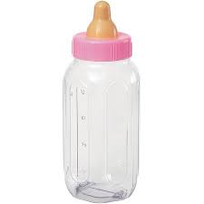 Pink Baby Bottle Bank