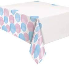 GENDER REVEAL PLASTIC TABLECOVER