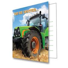 Tractor Time Invitations