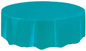 Teal 84" Value Round Table Cover