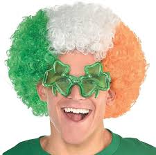 Irish Flag Afro Wig