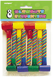 Candy Striped Party Blowouts
