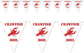 Crawfish Boil Pennant Banner