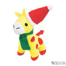 PLUSH CHRISTMAS GIRAFFE